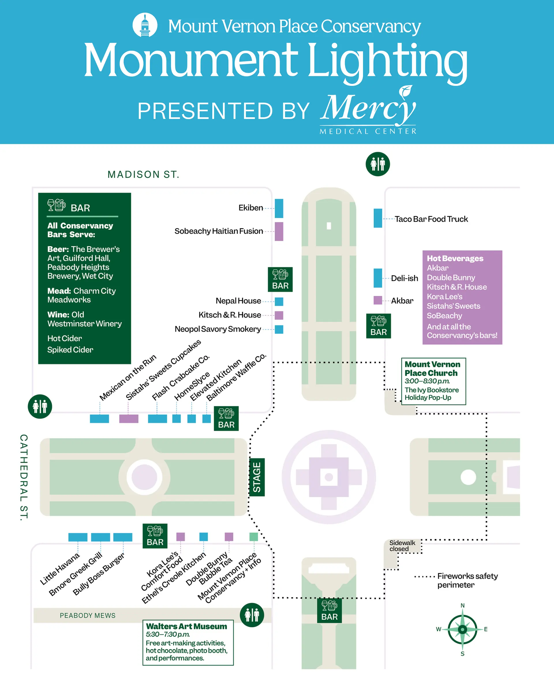 mount vernon place monumental lighting